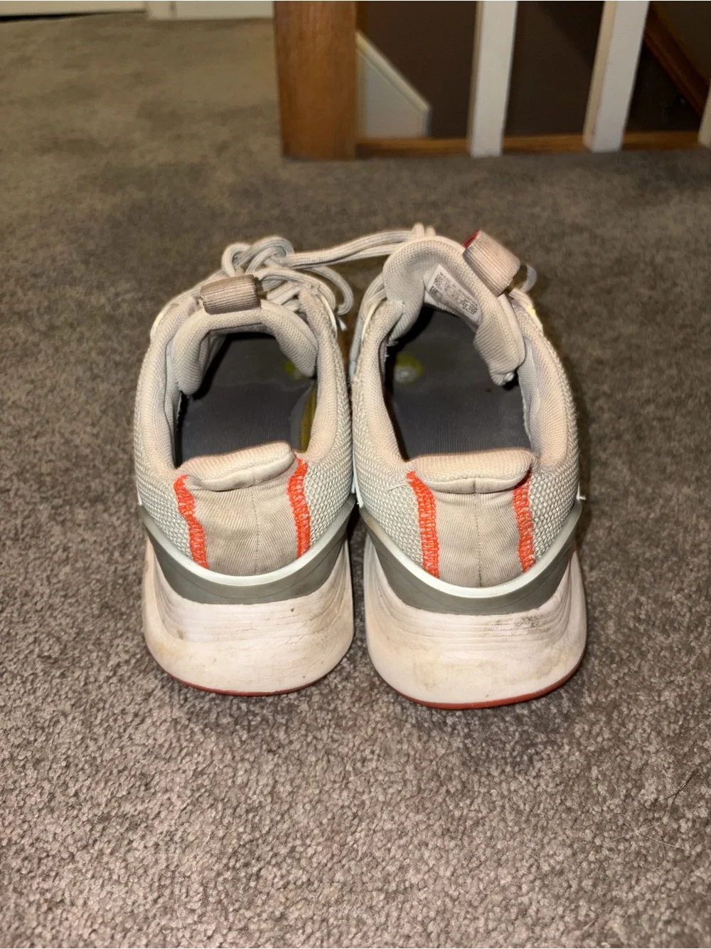 adidas Women's Pale Pink and White Athletic Sneakers